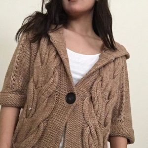 LOFT HOODED KNIT SWEATER
